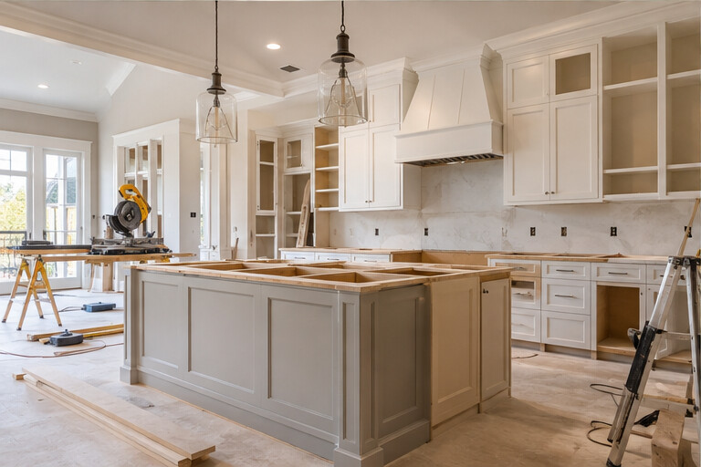 Bright kitchen remodeling project